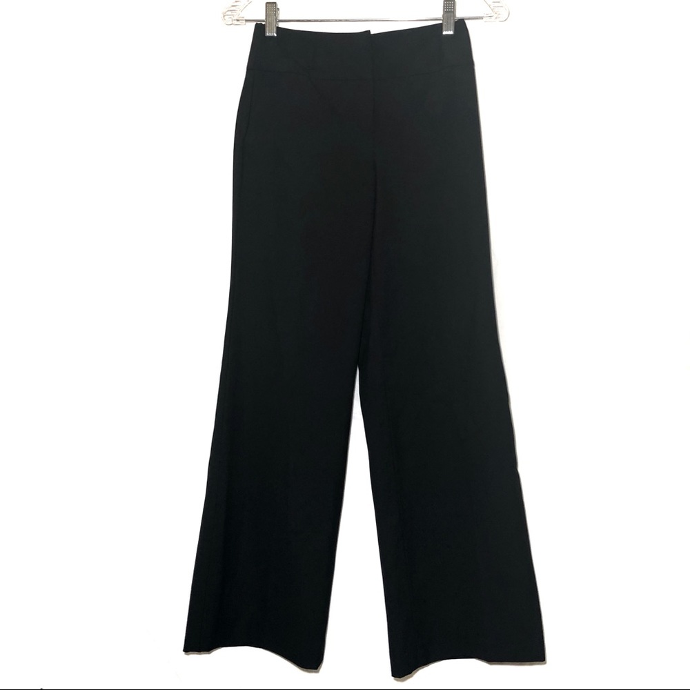 Ann Taylor Loft petite wide leg black pant 00P